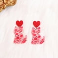 thumbnail image 1 of Pompotops Clearance Sales Valentine's Day Earrings Earrings Earrings Earrings Jewelry Female Earrings, 1 of 3