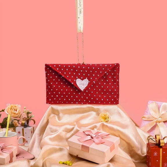Pompotops Clearance Sales Valentine's Day Envelopes Love Decorations Red Gift Bags Stationery Envelopes For Greeting Cards