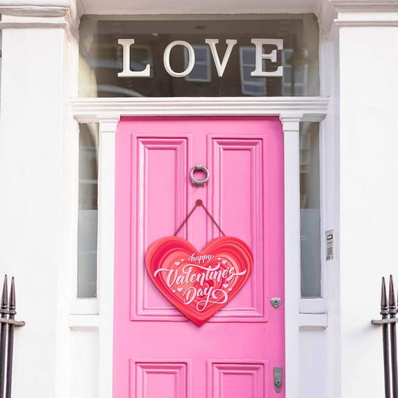 Pompotops Clearance Sales Valentines Day Home Decorations Indoor Paper Heart Hanging Decorations Wall Valentines Decorations