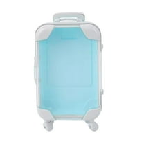 Pompotops Clearance Sales Walkable Simulation Mini Storage Trolley Luggage Cosmetic Storage Box Home Furnishing Decoration