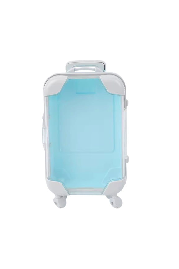 Pompotops Clearance Sales Walkable Simulation Mini Storage Trolley Luggage Cosmetic Storage Box Home Furnishing Decoration