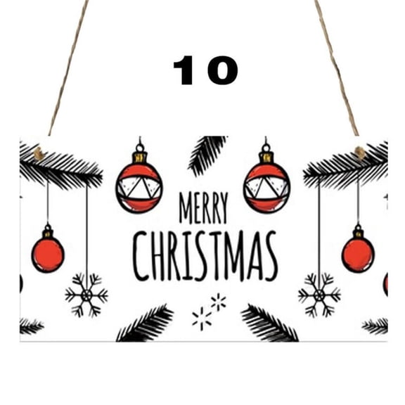 Pompotops Clearance Sales Wooden Shaped Embellishments Hanging Ornaments for Christmas Decoration