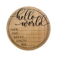 thumbnail image 1 of Pompotops Clearance Sales World Birth Announcement Sign Wooden Plaque For Baby Name And Birth Detai, 1 of 1