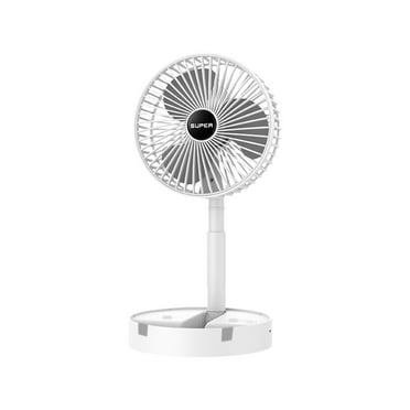 Pompotops Cooling Stretchable Fan, Fan Portable, 3 Speeds Desktop Table Fan, Plug In Power Fan, Rotation Strong Wind, Quiet Personal Small Fan For Home Desktop Office, White