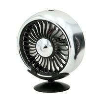 Vikakiooze Cooling Vehicle-Mounted Electric Fan 12V, Large Truck 24V, Powerful Refrigeration, Interior Conditioner, Outlet, Small Fan, Silver
