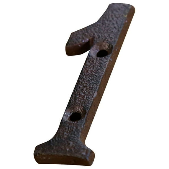 Pompotops Creative Alloy Wrought Iron Number Letter Creative Diy House Number