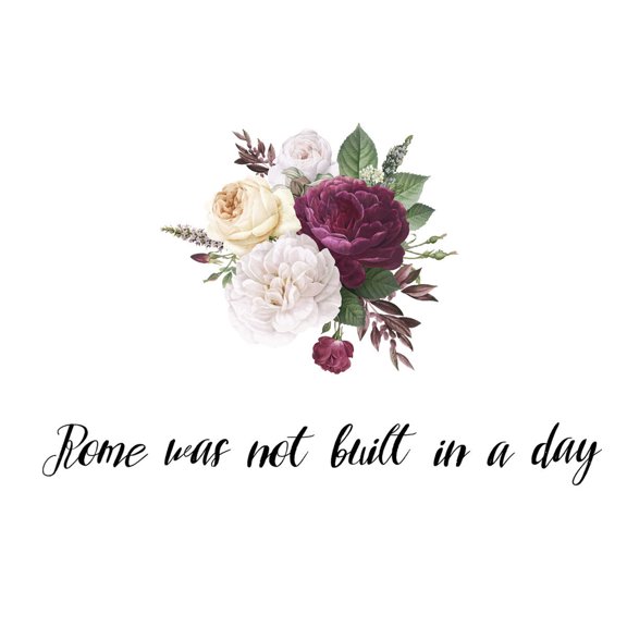 Pompotops Creative Romantic Detachable Flower Rose Wall Sticker Home Wall Art Decorative Flower Wall Sticker Suitable For Couple Bedroom Living Room Girls Room.