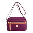 thumbnail image 1 of Pompotops Crossbody Sling Backpack, Nylon Crossbody Bag, Lightweight Crossbody Bag With Multiple Pockets And One Shoulder Nylon Fabric For Women, Purple, 1 of 1
