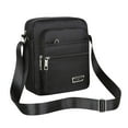 thumbnail image 1 of Pompotops Crossbody Sling Backpack, Six Layer Zipper Waterproof Single Shoulder Messenger Bag Business Bag Wallet, Black, 1 of 9