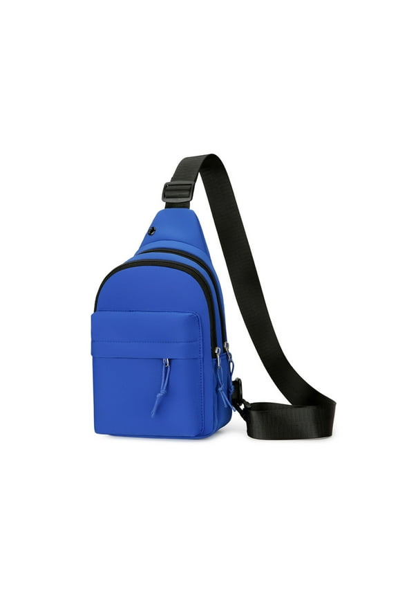 Crossbody Sling Chest Backpack, Waterproof Strap Bag Crossbody Backpack With Headphone Hole Strap Backpack Hiking Backpack Multipurpose Crossbody Chest Bag