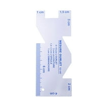 Pompotops DIY Sewing Patchwork Quilting Ruler Mesh Tailoring Sewing Tailor Craft Metal Ruler Handmade Fitting Ruler