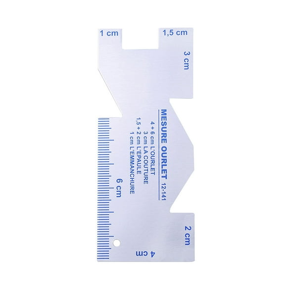Pompotops DIY Sewing Patchwork Quilting Ruler Mesh Tailoring Sewing Tailor Craft Metal Ruler Handmade Fitting Ruler