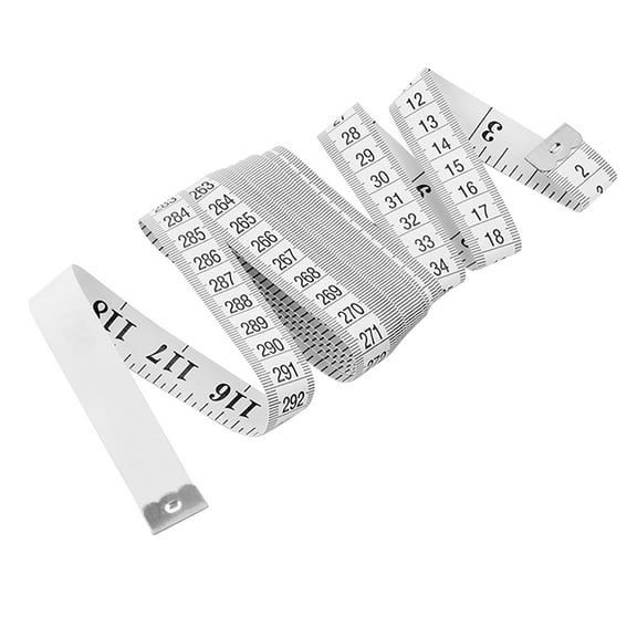Pompotops DIY Tailor's Clothing Measuring Tape Inch Cloth Ruler Soft Tape 120 Inch/300CM