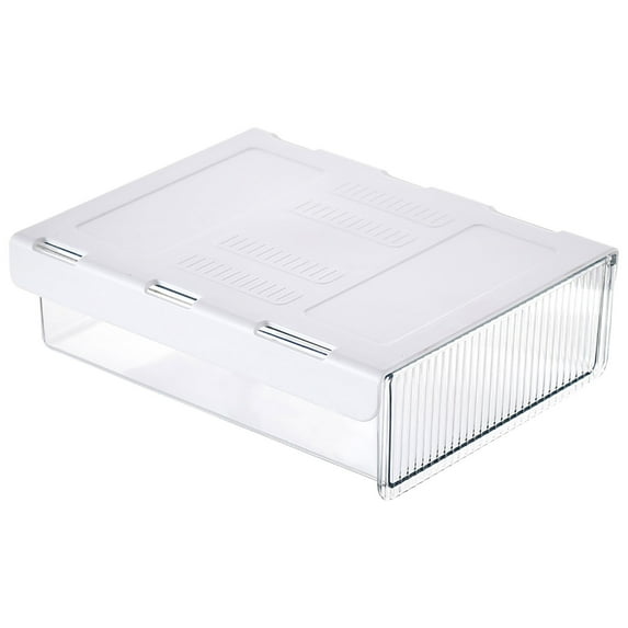Pompotops Under Desk Drawer Organizer, Self-Adhesive Under Desk Storage Slide Out Drawer, Hidden Attachment Plastic Workspace Organizers For Office Home Stationery, Home Savings!