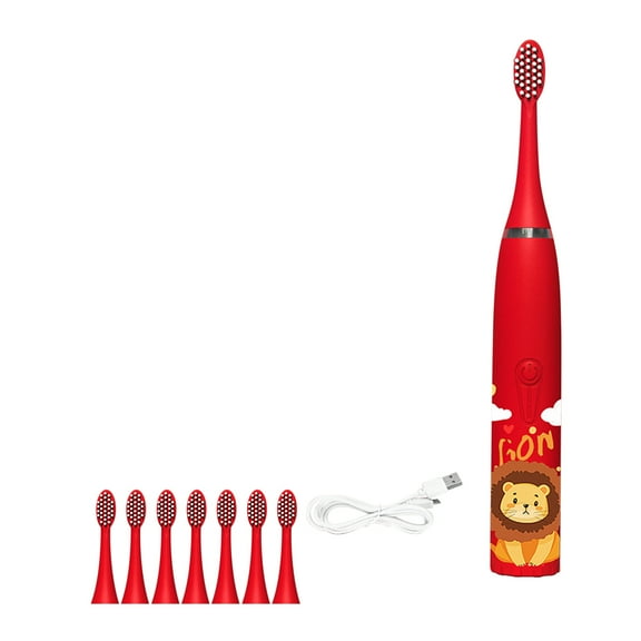 Pompotops Electric Tooth Soft Hair Small Brush Head Smart Toothbrush