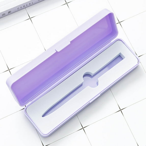 Pompotops Empty Ballpoint Pen Gift Box with Lid, High Beauty Candy Color Pen Box Small Fresh Multi Color Plastic Packaging Box