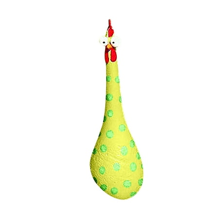 Pompotops Garden Decoration, Silly Chicken Decor Silly Concrete Chickens Resin Rooster Statues Decoration, Green