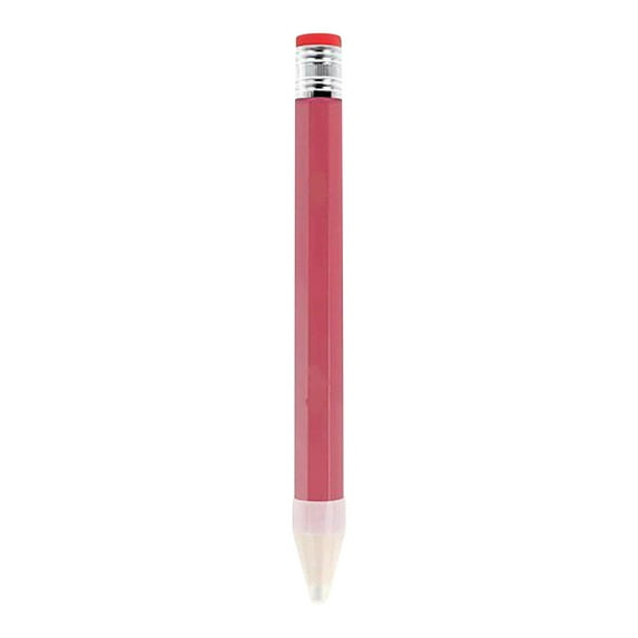 Pompotops Giant Pencils For Prop/Gifts/Decor - 14 Inch Wooden Big Novelty Pencil With Cap For Schools And Homes (Pink)
