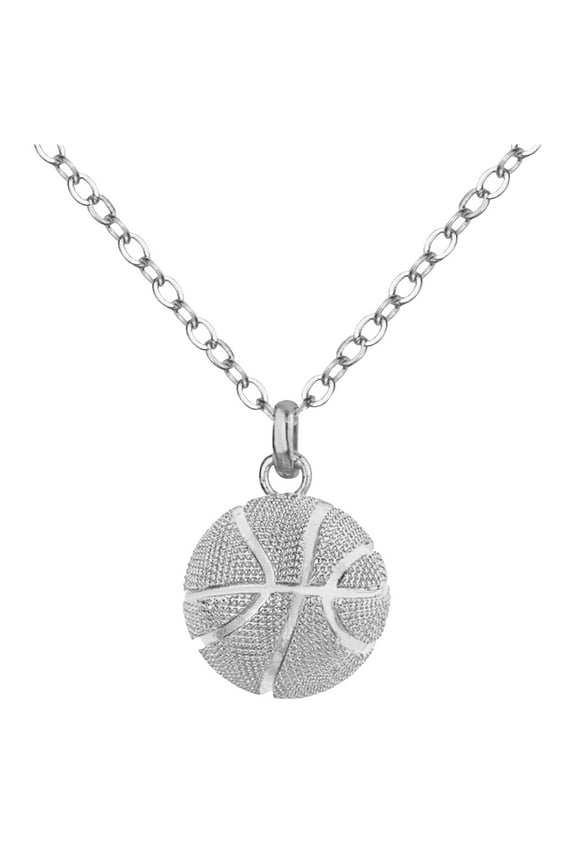 Gold Plated Iced Out Basketball Pendant Necklaces Birthday Anniversary Father's Day Jewelry Gift for Men Husband friend