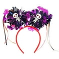 thumbnail image 1 of Pompotops Halloween Colourful Tassels Headdress Rain Ball Hair Ghost Festival Party Masquerade Spider Pumpkin Wool Strip Headband, 1 of 3