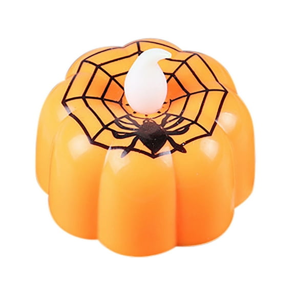 Pompotops Halloween Decorations, Halloween Pumpkins Light Flickering LED Light Flameless Candle Special Party Home, Halloween