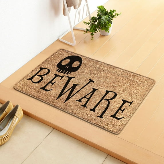 Pompotops Halloween Door Mat Cartoon Floor Mat, 23.62*15.75 Inch, Hallway Kitchen Foot Mat Soft Non-slip, for Front Door Bedroom Living Room Bathroom Doormats Home Decor