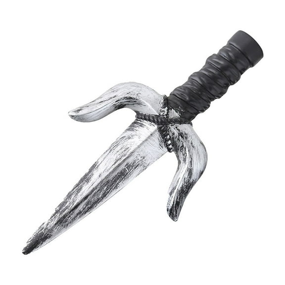 Pompotops Halloween Party Simulation Plastic Fake Bloods Knife Ghost Festival Decoration Toy With Bloods Kitchen Knife Axe Pirate Guns Chainsaw