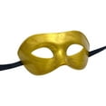 thumbnail image 1 of Pompotops Halloween Prop Ball BlackHalf Face Adult White Thickened Eye Mask, 1 of 2