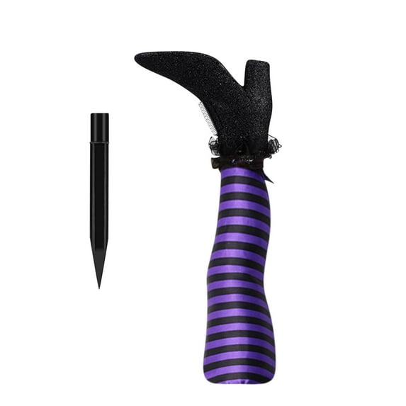 Vikakiooze Halloween Witch Leg Yard Stakes, 13.38 Inches, Halloween Decoration Prosthetic Witch Leg Garden Decoration for Outdoor Indoor, 1 Pair, Purple