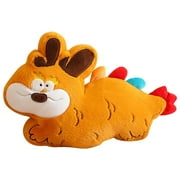 Pompotops Happy Year of The Dragon Chinese Lunar New Year Cute Dragon Neck Pillow Travel Pillow Doll Plush Toy Neck Pillow Soft Plush Dragon Stuffed Doll, Yellow