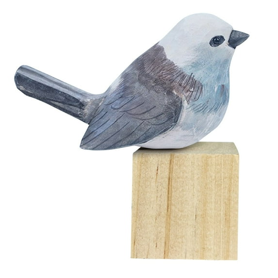 Pompotops Home Decorations, Bird Figurines Hand Carved Painted Wooden Statues For Home Decor Accents Sculptures Ornaments For Shelf Table Decor, A