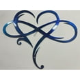 thumbnail image 1 of Vikakiooze Infinity Heart Metal Wall Art Sign Eternal Wrought Iron Decoration Indoor Ornaments Metal Wall Decoration Heart-Steel Wall Decor Metal Wall Art 25*30Cm, Dark Blue, 1 of 7