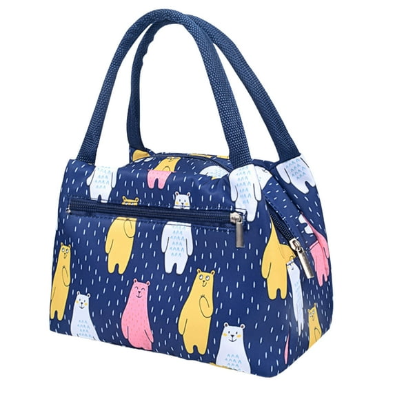 Pompotops Insulated Picnic Cartoon Carry Case thermal Portable Cold Lunch Bag Bento Bag