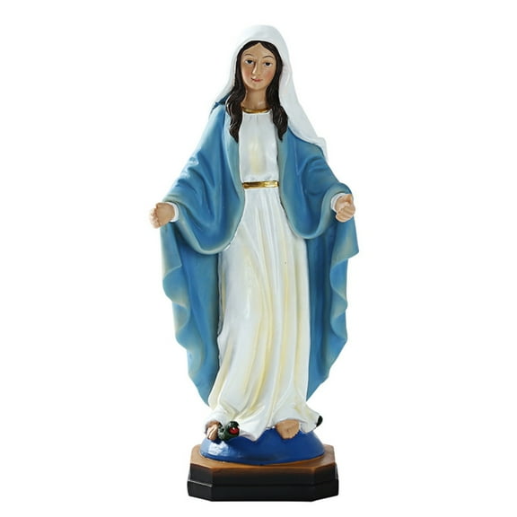 Vikakiooze Lady Of Guadalupe Mary Resin Statue Family Decorative for Home Gifts Office
