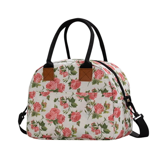 Pompotops Large Capacity Cooler Lunch Box, Leak Proof Lunch Bag Durable Ladies/Men/ Freezable Lunch Box Wide Mouth Tote Insulation And Cooler Reusable Office/School/Outdoor