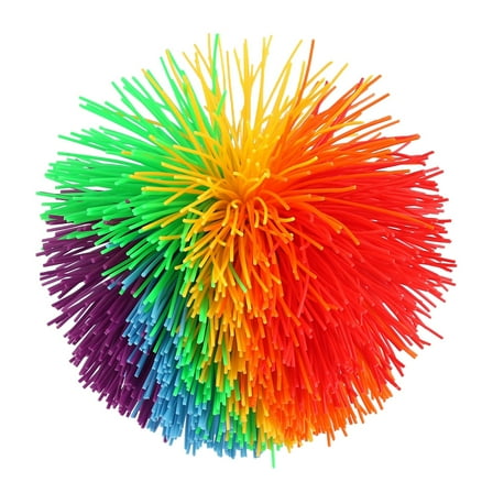 Pompotops Large Rainbow Monkey Stringy Ball Silicone Bouncing - Jugging Ball 1PC