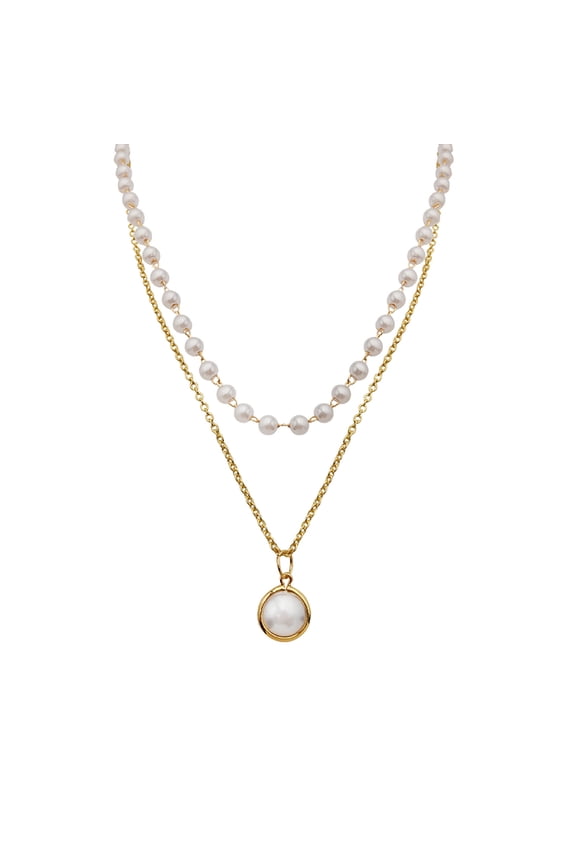 Layered Pearl Necklace Romantic Pearl Choker Necklace Clavicle Chain Necklace Birthday Anniversary Jewelry Gift for Women