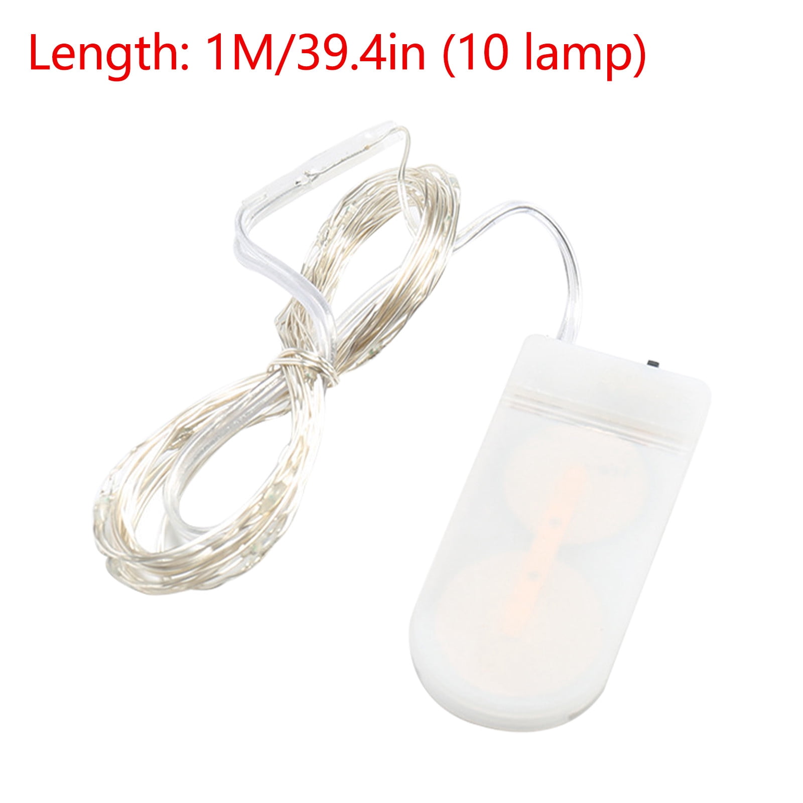 Vikakiooze Led Copper Wire Light String Button Battery Box Gift Box ...