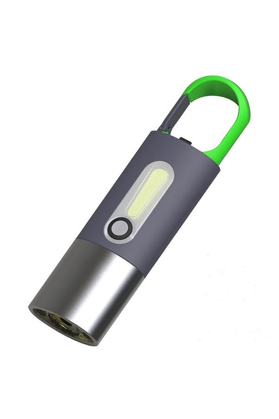 Led Tent Lamp Strong Flashlight Outdoor Multifunctional Bright Camping Lighting Flashlight High Lumens Mini Keychain Flashlight Black