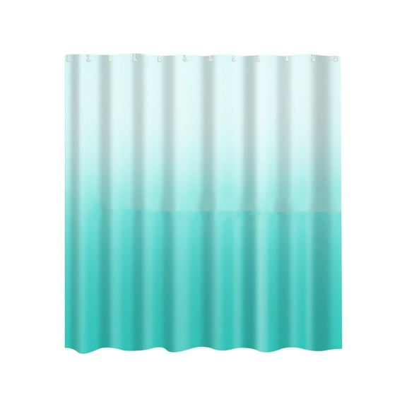 Pompotops Light Blue Various Patterns Shower Curtain Bathroom Shower Curtain Digital Printing Polyester Shower Curtain