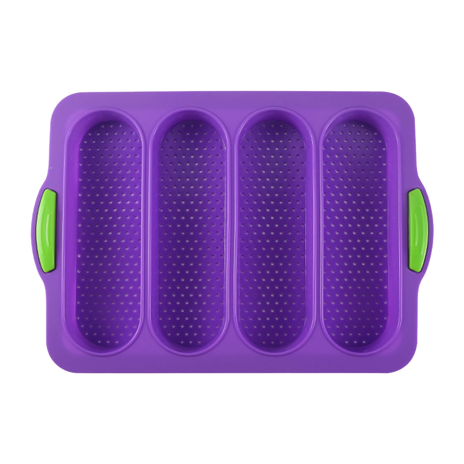 Pompotops Loaf Pan, Set Of 1 With Four Buns, French Bread Loaf Pan