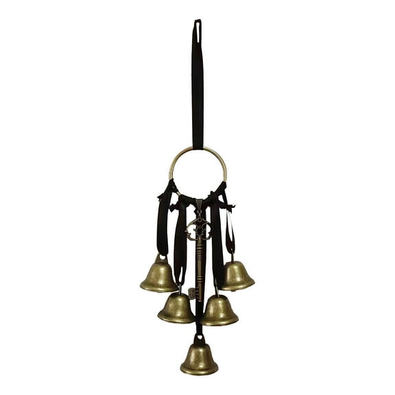 Vikakiooze Metal Bells for Door Knob Vintage Wind Chimes With Keys for Home Protection And Decoration Doorbells