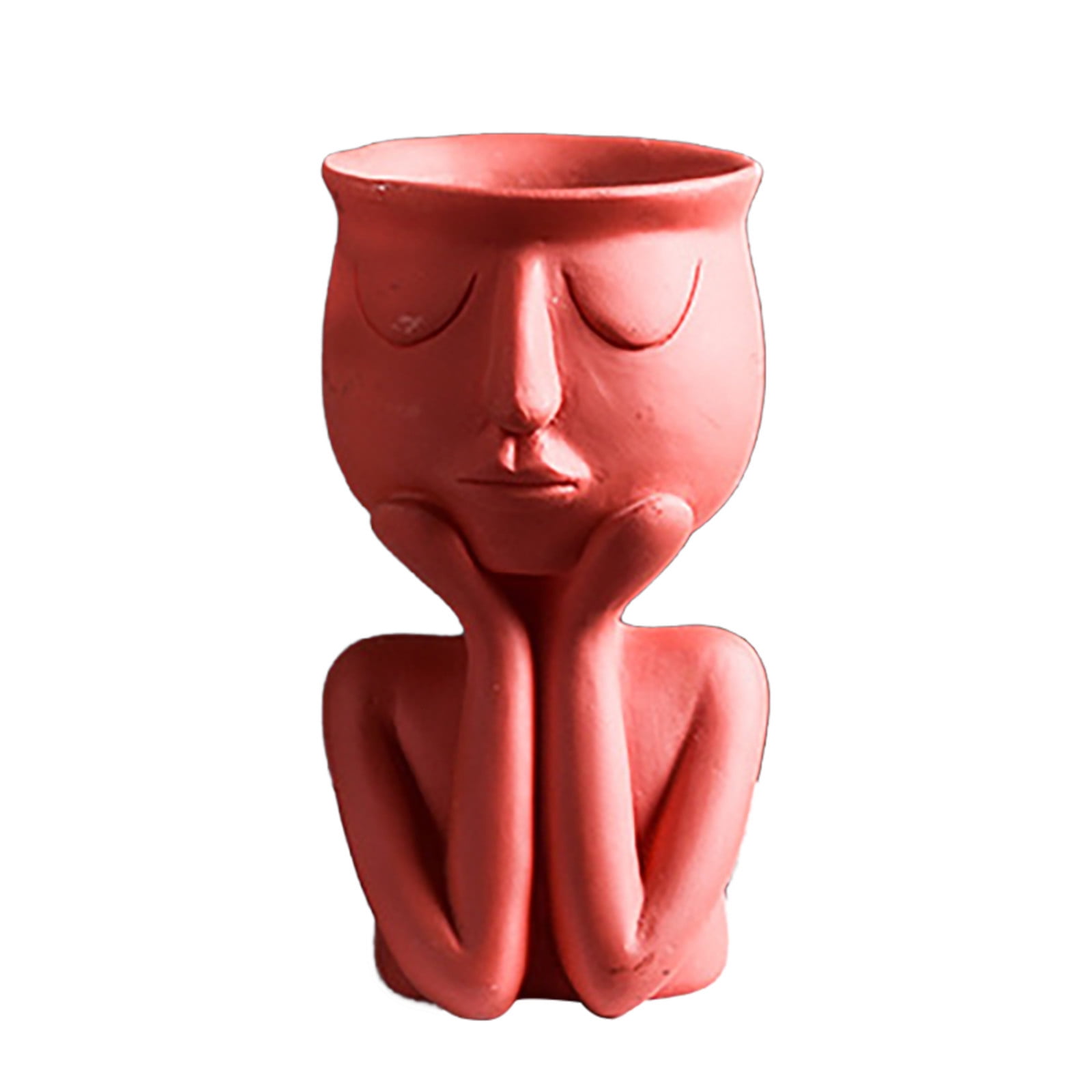 Pompotops Nordic Abstract Human Sculpture Resin Flower Pot Desktop ...