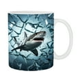 thumbnail image 1 of Pompotops Personalized 3D Coffee Mug, 350ML Ocean Ceramic Coffee Mark Cup Tea Water Cup, 1 of 2