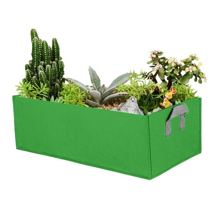 Pompotops Planting Bags Fabric Raised Garden Bed Rec Breathable Planting Container Bag