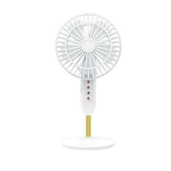 Vikakiooze Portable Desk Table Fan, Desktop Usb Portable Rechargeable Fan, Large Wind Power Student Dormitory Mini Ultra-Quiet Desktop Electric Fan, White