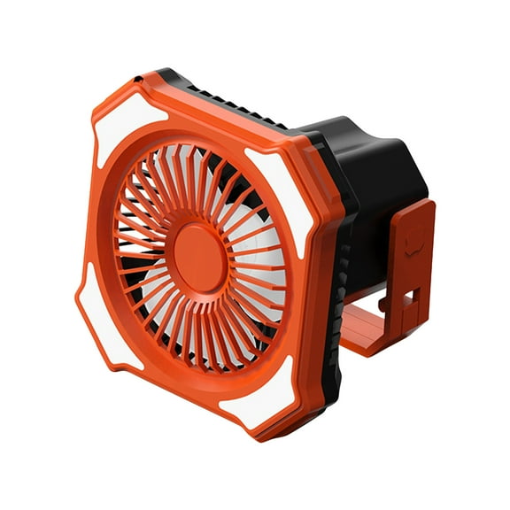 Pompotops Portable Tent Camping Fan, 10 Hour Operation, Camping Flashlight, Desktop Fan With 4000 MAh Energy Storage Clip And Remote Control, Rechargeable USB Barbecuefa, Multicolor