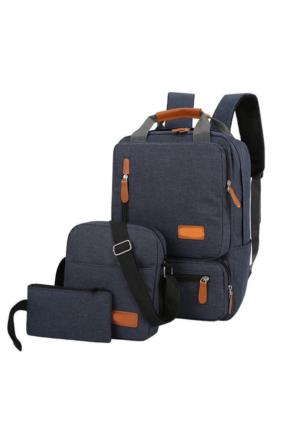 Portable Travel Duffel Bag, Casual Backpack Three Piece Set, Large Capacity Student Backpack, Suitable For School And Outdoor Travel, Computer Bag For Men And Women With Large Capacity