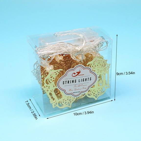 Pompotops Ramadan Eid Decor LED Lights Home Room Festival Party Festival Nice Lights