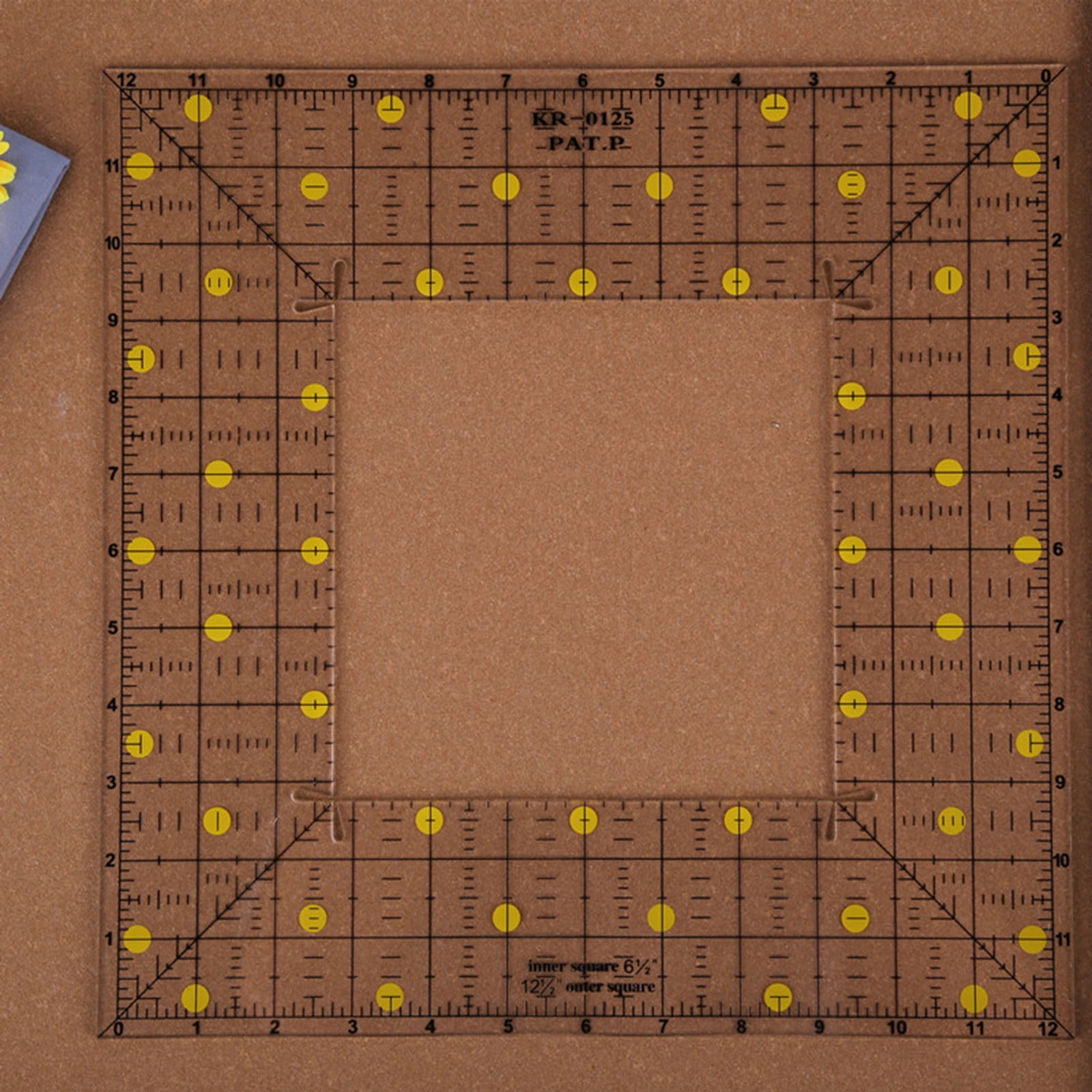 Quilting Ruler 12.5inch square